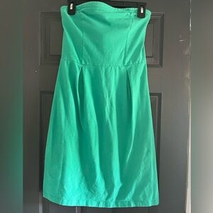 Old Navy Green Strapless Dress